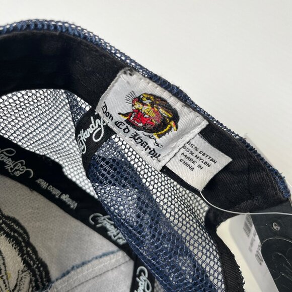 Y2K Ed Hardy Denim Trucker Hat - Picture 7 of 7
